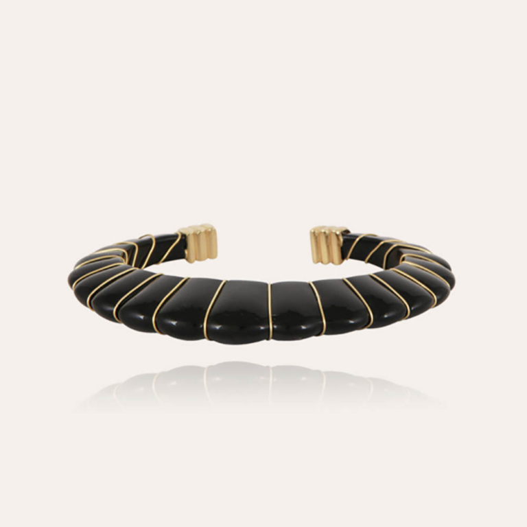 Gas Bijoux pulsera Cyclade negra - Imagen 2