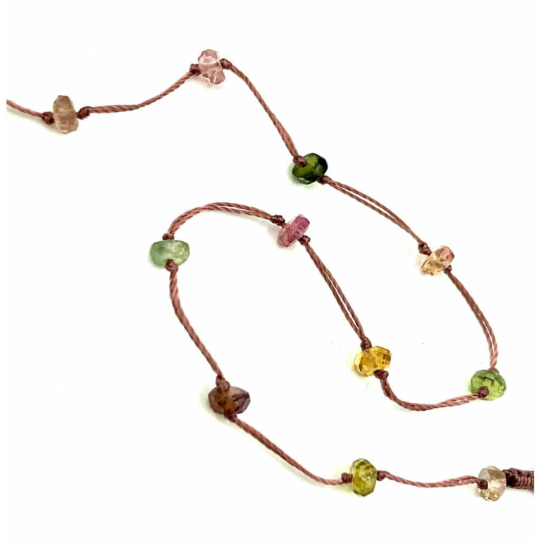 Pulsera hilo con piedras semipreciosas - Imagen 2
