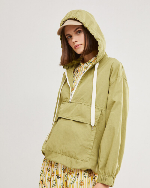 Otto d'Ame chaqueta verde con capucha