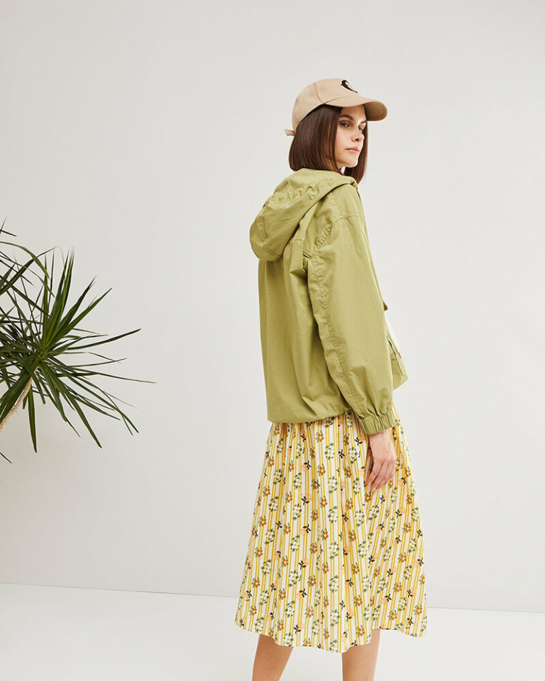 Otto d'Ame chaqueta verde con capucha - Imagen 3
