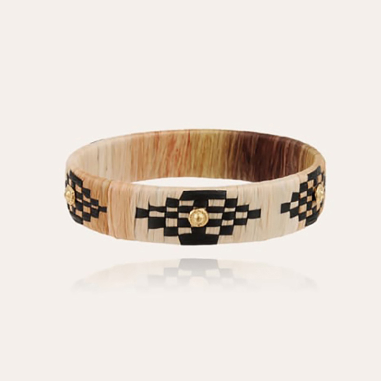 Gas Bijoux brazalete estrecho rafia