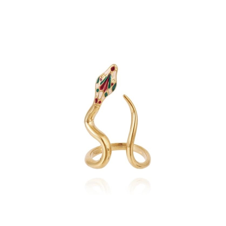 Gas Bijoux anillo dorado Naja - Imagen 3