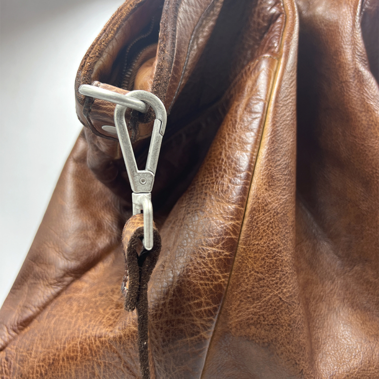 Vive la difference bolso de piel caramelo - Imagen 2