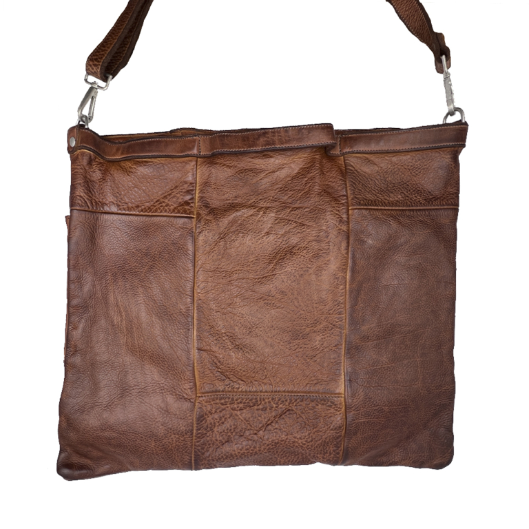 Vive la difference bolso de piel caramelo - Imagen 3