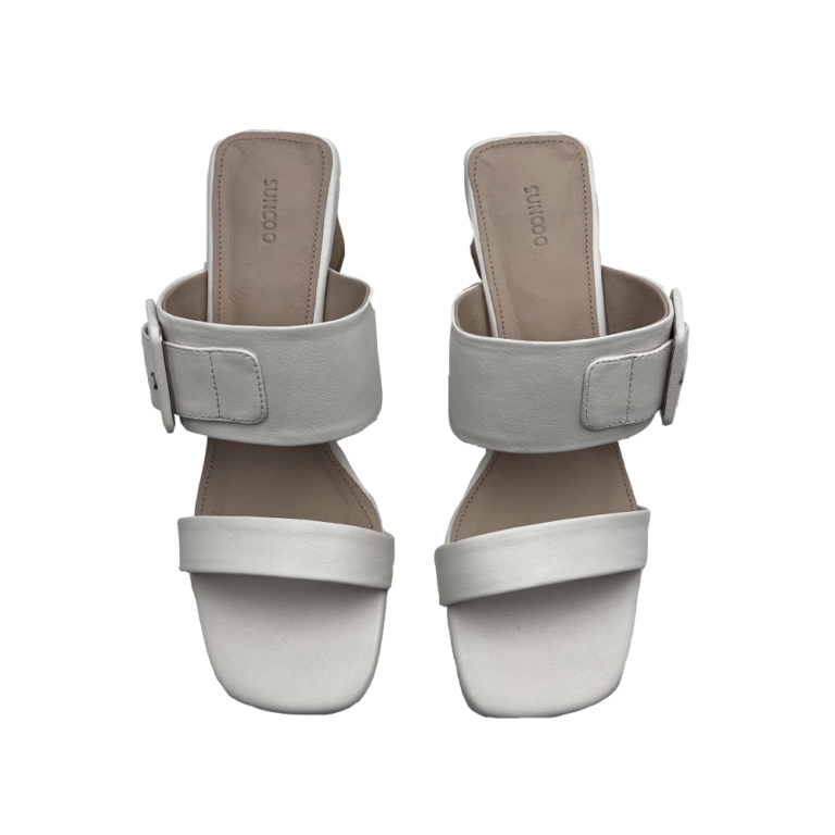 Zapatos Hewen con hebilla blanco - Imagen 3