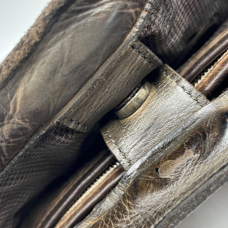Bolso Tokyo de piel con tejido vertical - Imagen 3