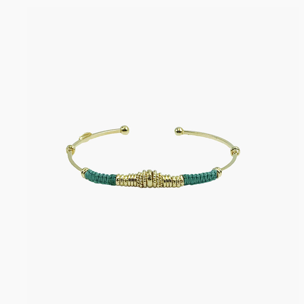 GAS BIJOUX BRAZALETE ZIZANIE VERDE ORO 9658B