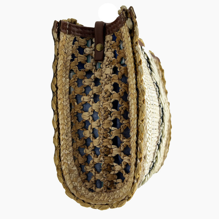 exquisite bolso rafia chico crudo