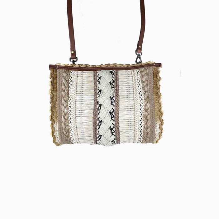 Exquisite bolso rafia blanco chico