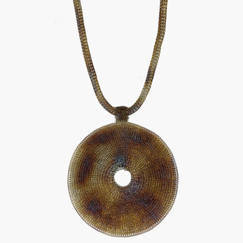 Soninke collar perforado bronce 13643