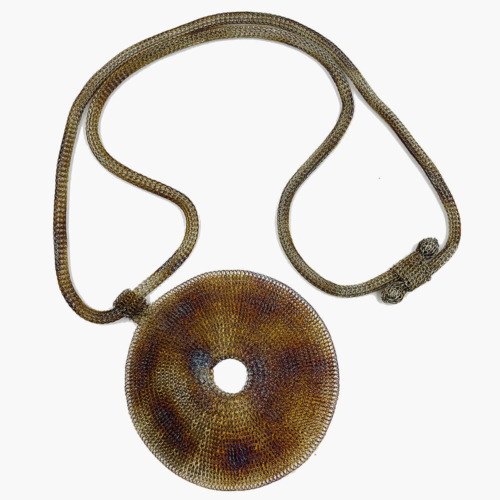 Soninke collar perforado bronce 13643
