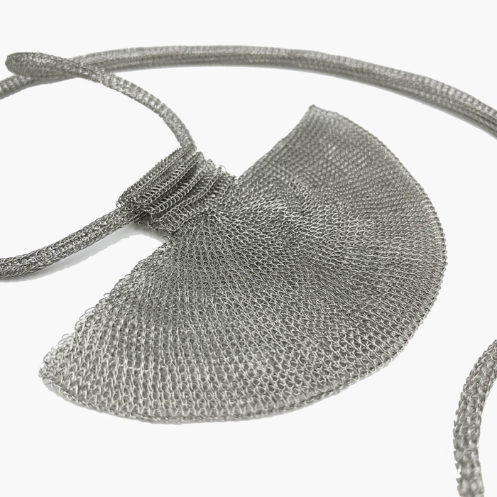 Soninke collar abanico plata 13646a