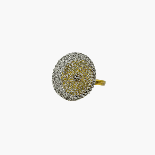 Soninke anillo domo pequeño plata 13654