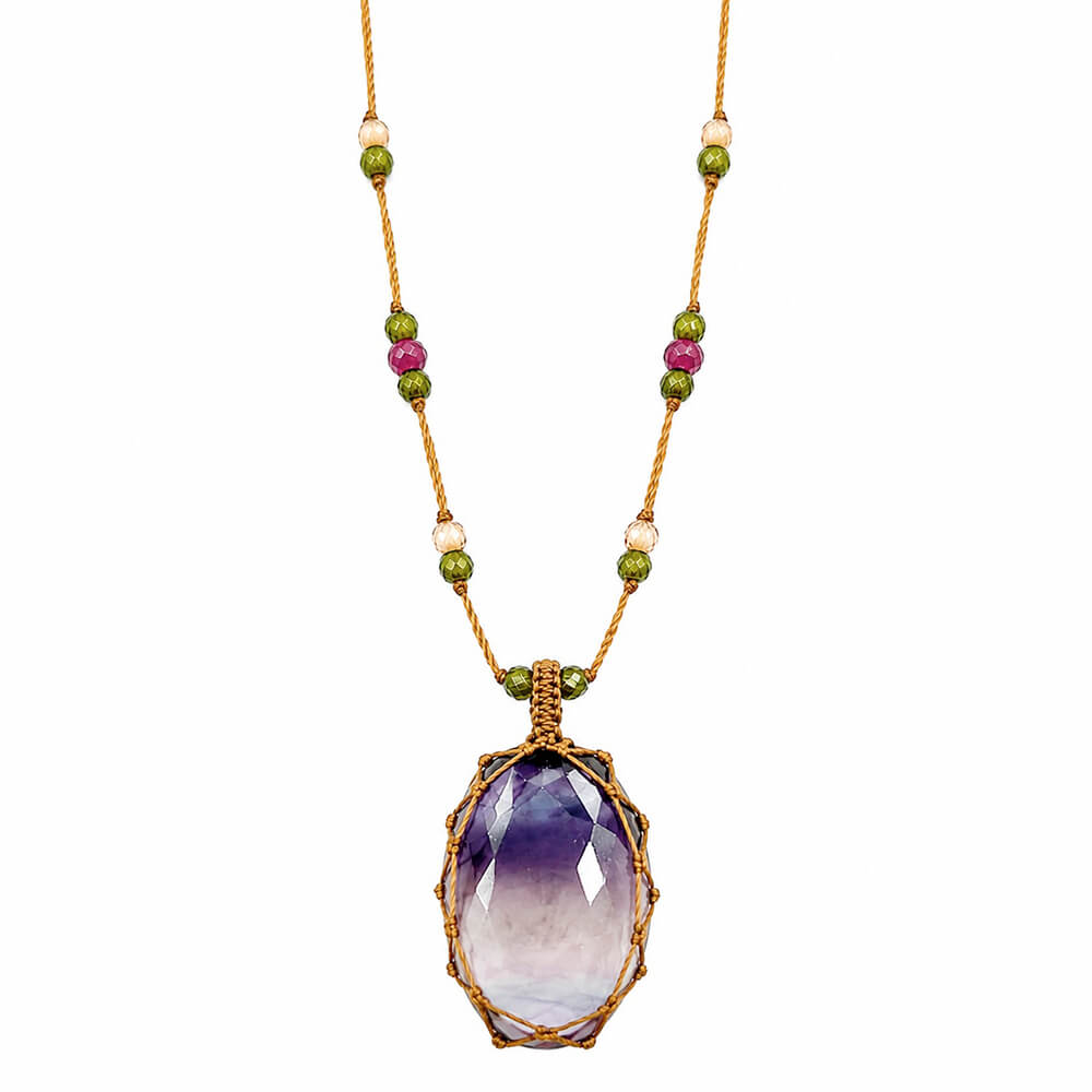 Colgante Fluorita Arcoiris VV
