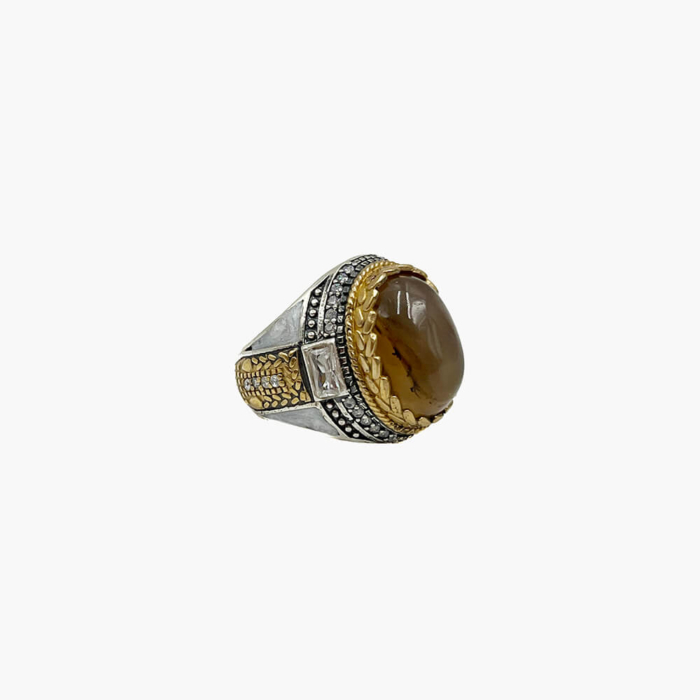 Anillo Ojo de Tigre blanco - Imagen 3