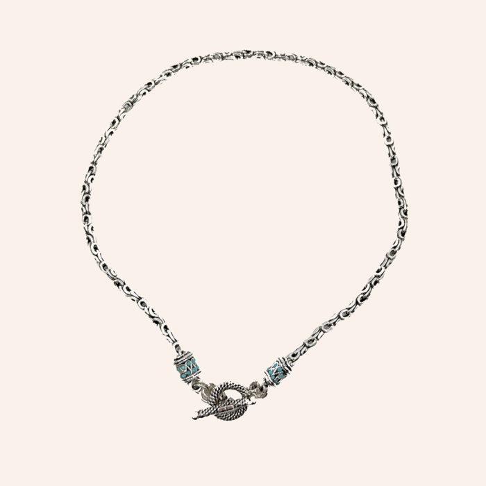 Gas Bijoux Gargantilla Maglia plata