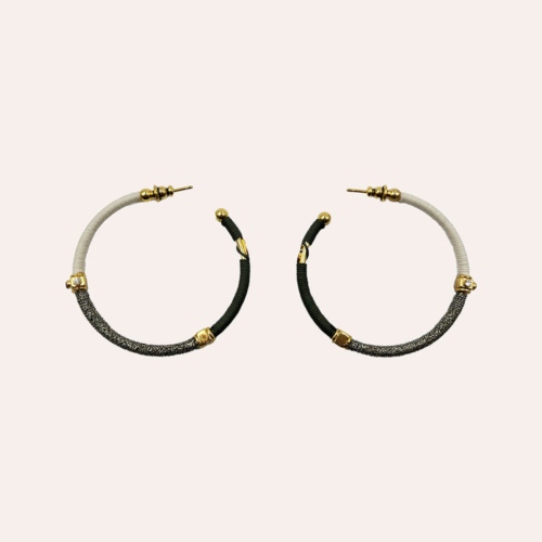 Gas Bijoux pendientes Zanzifull Gris