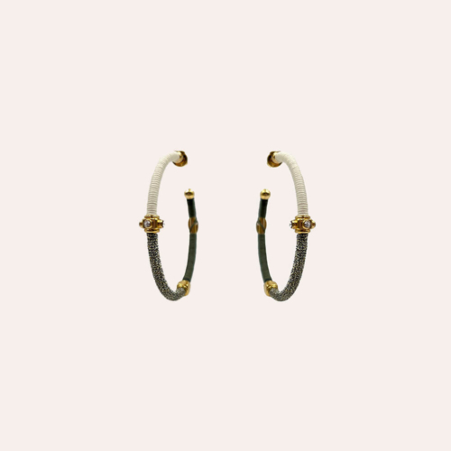 Gas Bijoux pendientes Zanzifull Gris
