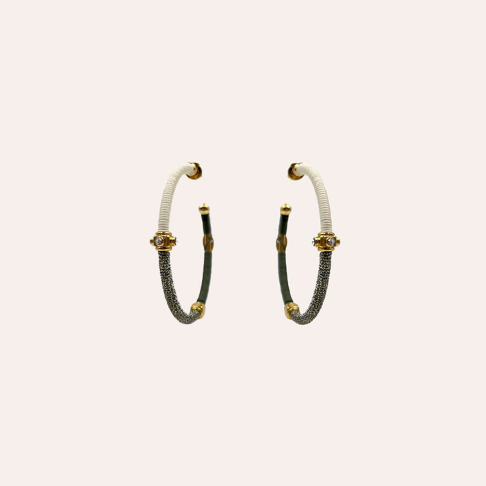 Gas Bijoux pendientes Zanzifull Gris