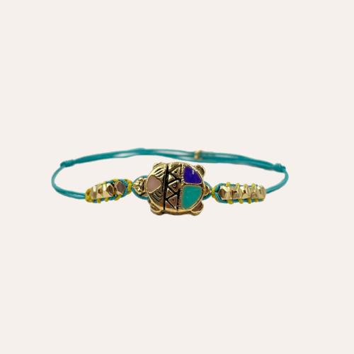 Gas Bijoux pulsera Escarabajo turquesa