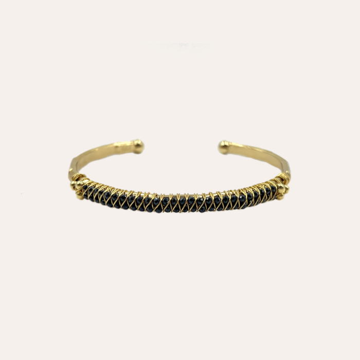 Gas Bijoux pulsera Lyre negro