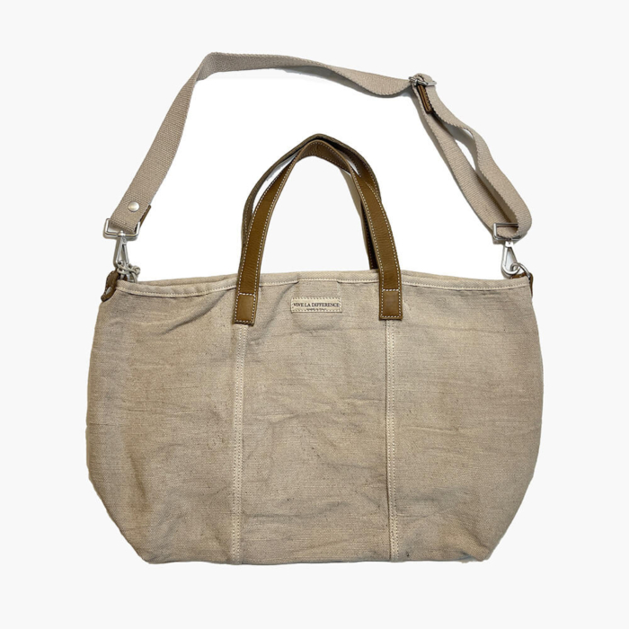 Vive La Difference Bolso Shopping Beige - Imagen 2