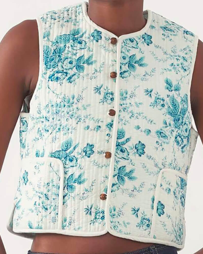 Antik Batik Chaleco Cinz