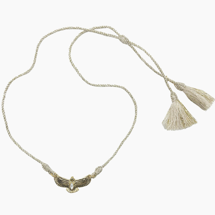 Gargantilla Aguila Beige