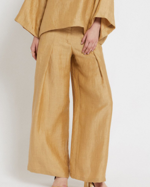 Ottod’Ame Pantalón Satin Gold