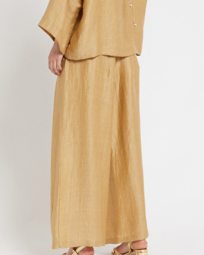 Ottod’Ame Pantalón Satin Gold - Imagen 5
