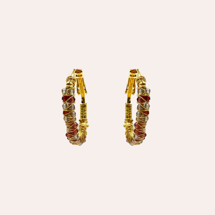 Gas Bijoux pendientes lyre Medio