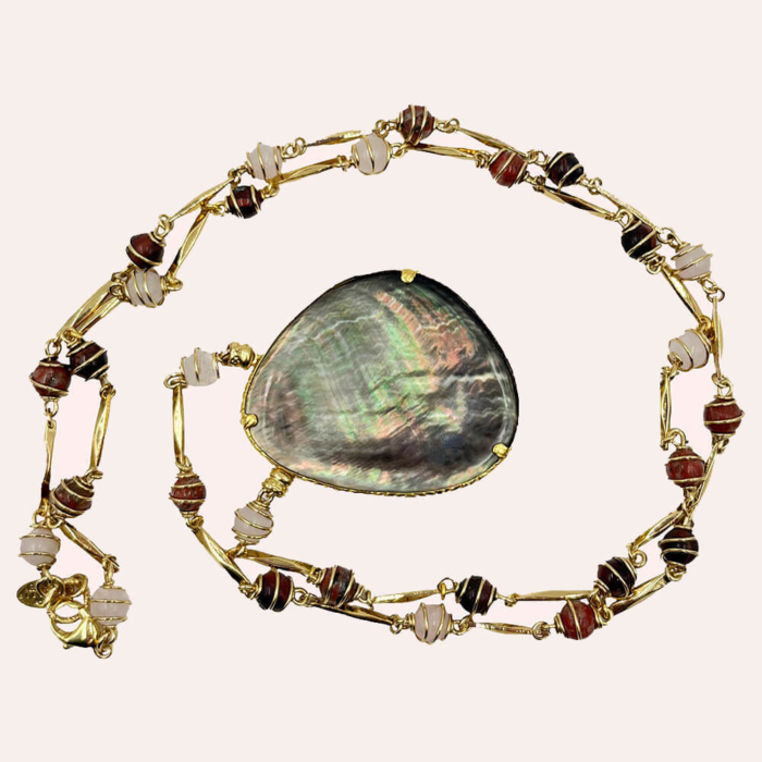Gas Bijoux Collar Pierre Gris - Imagen 3