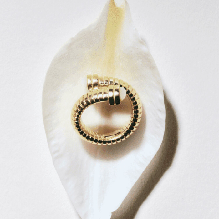 Gas Bijoux Anillo Antigona oro Nacar Blanco - Imagen 2