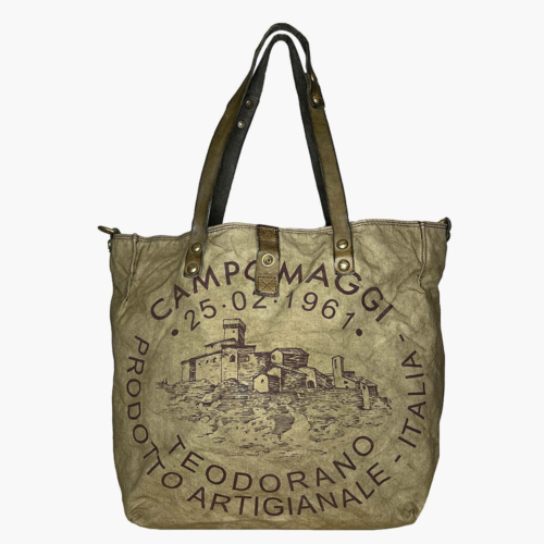 Campomaggi Bolso Shopping Genziana Verde