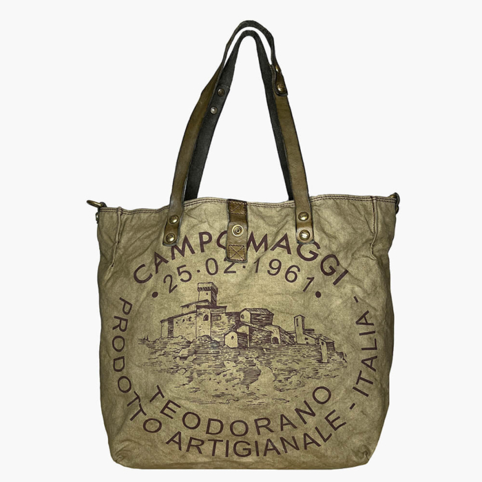 Campomaggi Bolso Shopping Genziana Verde