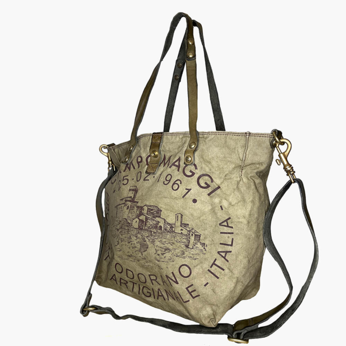 Campomaggi Bolso Shopping Genziana Verde - Imagen 3