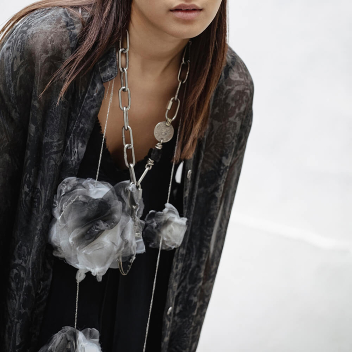 Collar Lunga Negro - Imagen 7