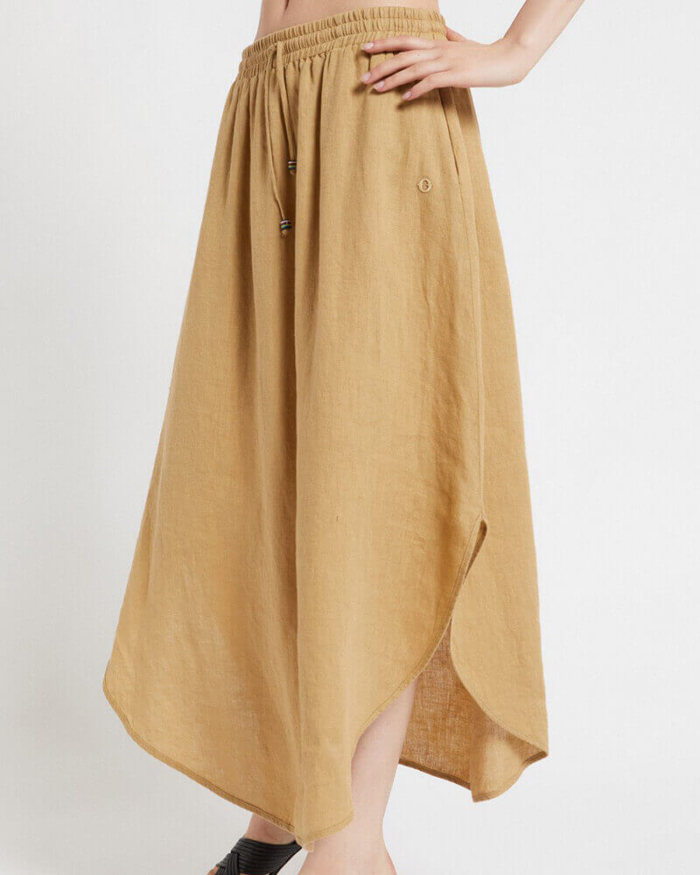 Ottod’Ame Falda Camel - Imagen 2