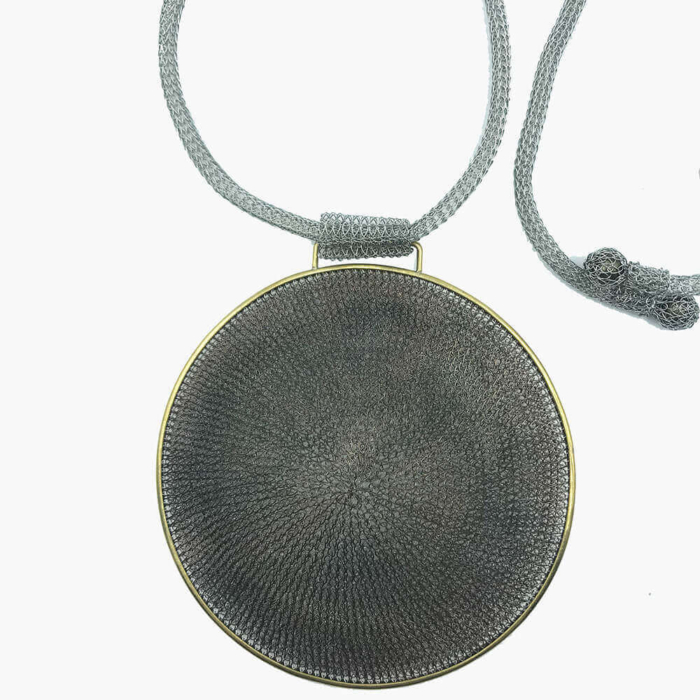 Collar Gong Oxido/plata - Imagen 2