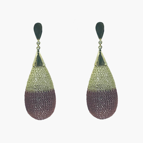 Pendientes Gota bajo cobre