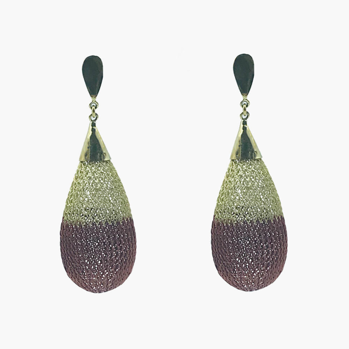 Pendientes Gota bajo cobre