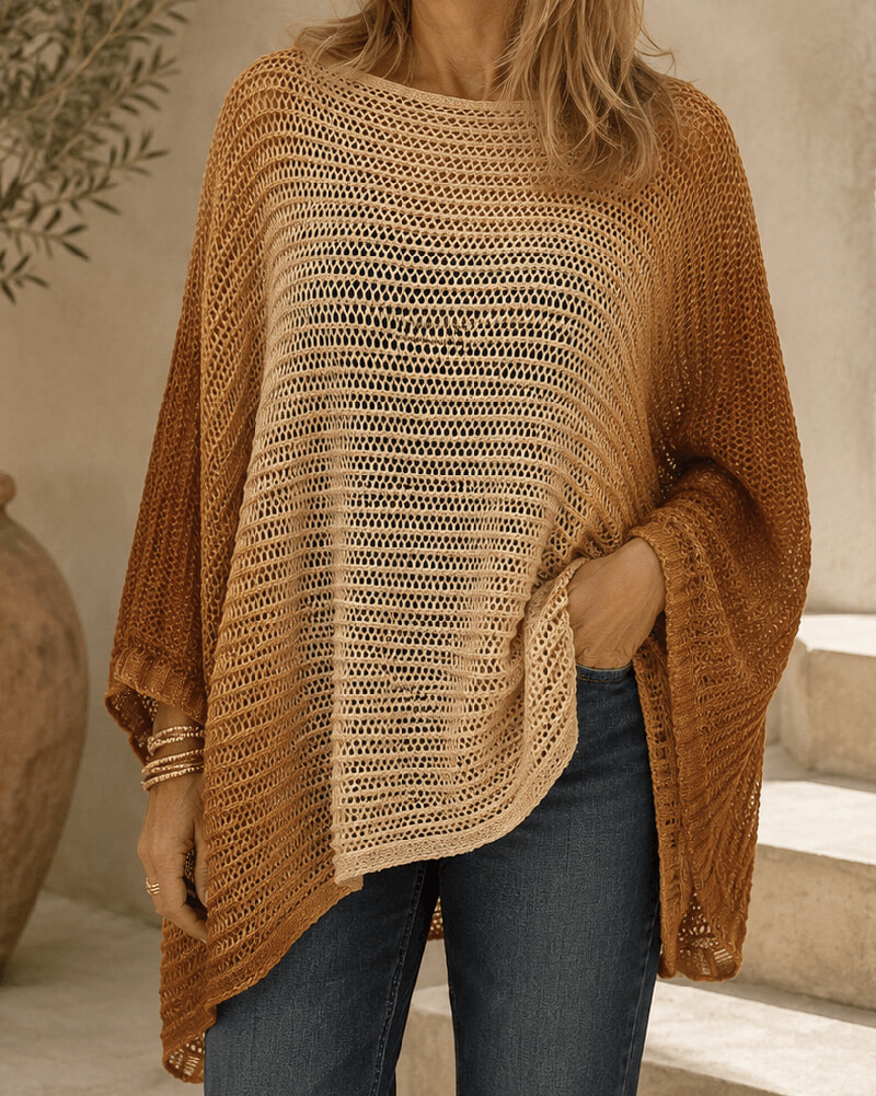 Jersey Poncho Salmy