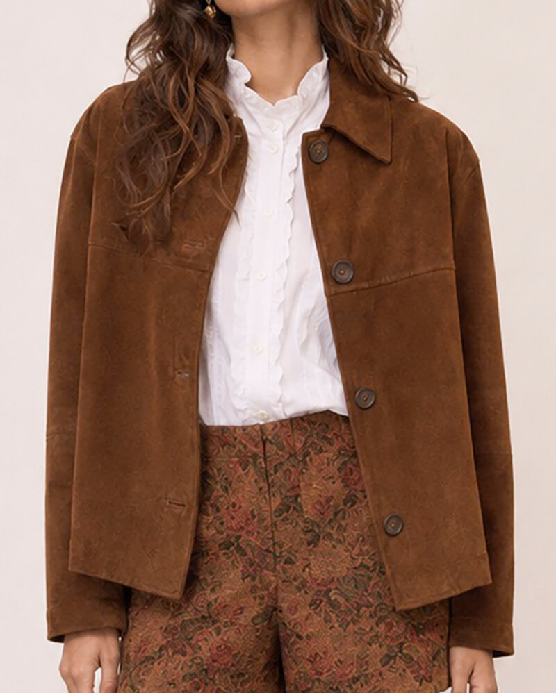 Ottod’Ame Chaqueta de Ante de Piel Suki